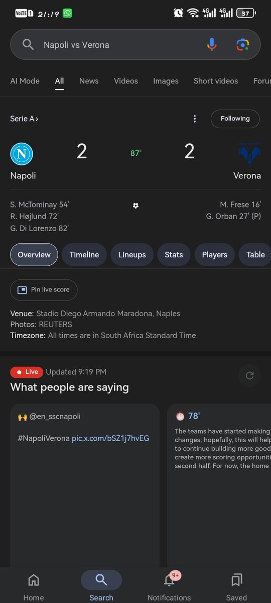 FortuneRedM's tweet image. Now thats a cum back by Napoli, a lot of people wer on the edge of their sits