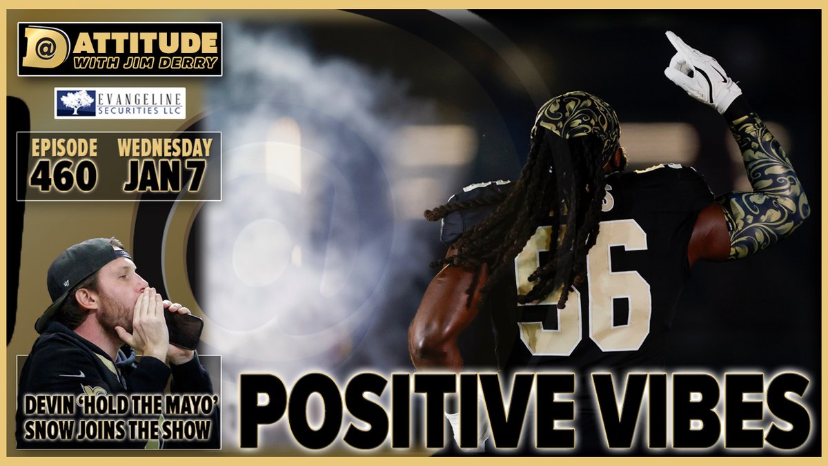 Respect Ya Body &amp; check out #Dattitude (460) for Wed, Jan. 7:
🎤 Devin ‘Hold the Mayo’ <a href="/snowlikejonn/">Hold The Mayo</a> here
🫘 What happens after RB&amp;R No. 300?
⚜️ Outlook for Tyler Shough and #Saints in 2026?
🏈 <a href="/GabeHSports/">Gabe Henderson</a> and I on #NFL coaching carousel
📺 YT link: youtube.com/live/btW9TWY9E… #nfl