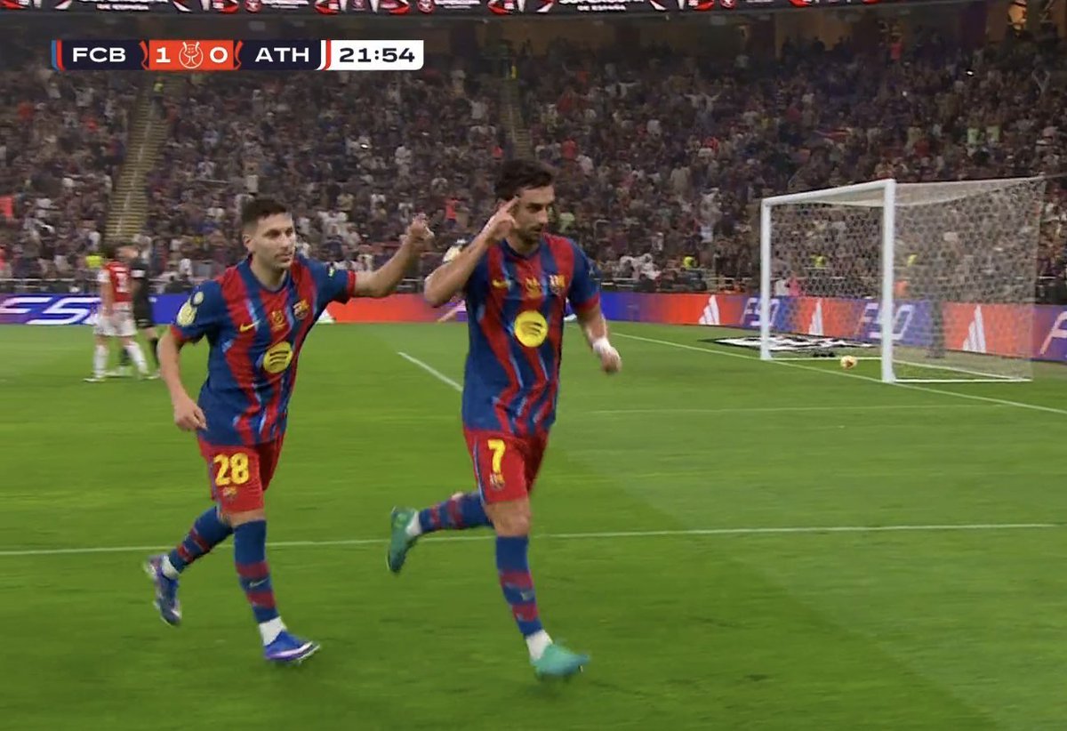 22' GOAAAAAALLLLL  FERRAN TORRES, VAMOOOOOSOS!

Barcelona 1-0 Athletic Club.