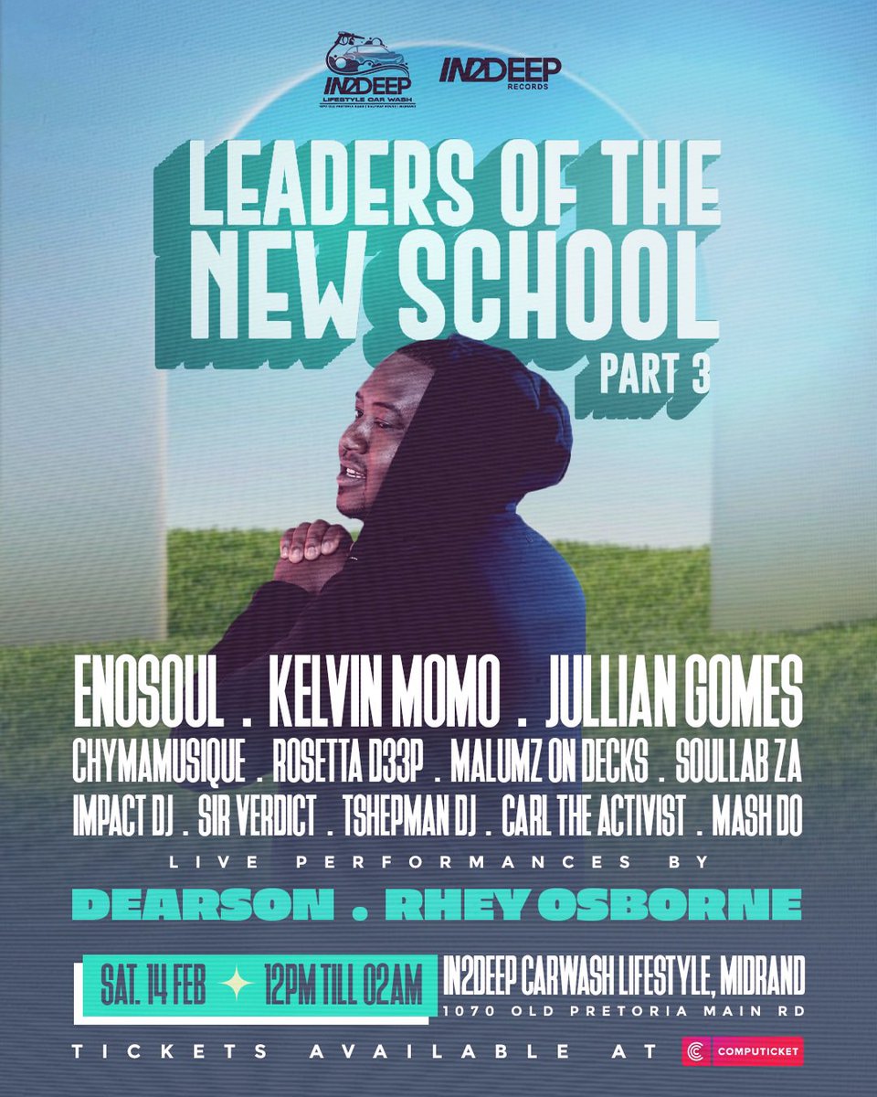 EnosoulIn2Deep's tweet photo. Leaders of the new school part 3
See you on the 14th Feb, Get your tickets at computicket ✌🏿 https://t.co/Op1jvx1VF2