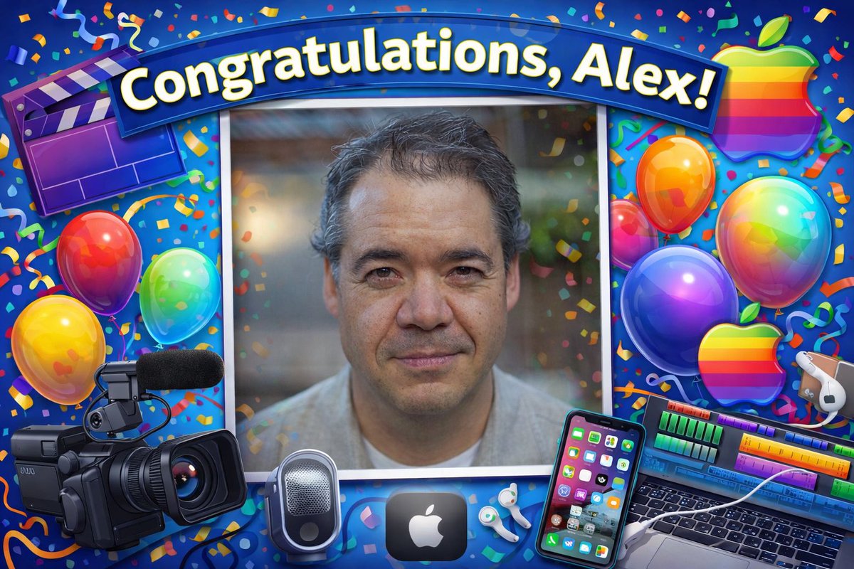 Congratulations, Alex!  Wishing you good luck and much continued success <a href="/Apple/">Apple</a>! 😃 <a href="/AlexLindsay/">alexlindsay</a> <a href="/TWiT/">TWiT Tech Podcasts</a> <a href="/MacBreakWeekly/">MacBreak Weekly</a>