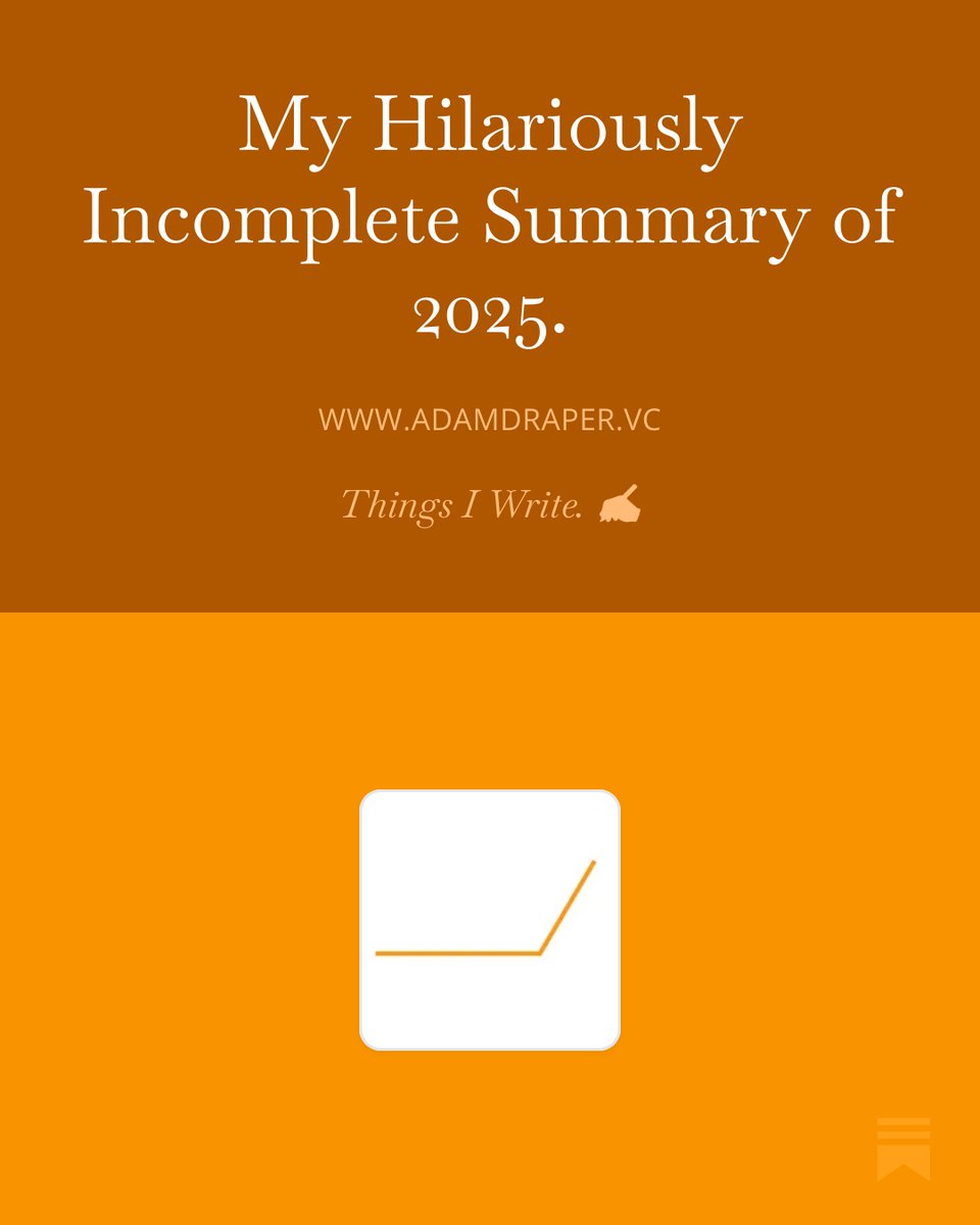 Adam Draper ⏻ (@AdamDraper) / Highlights / X