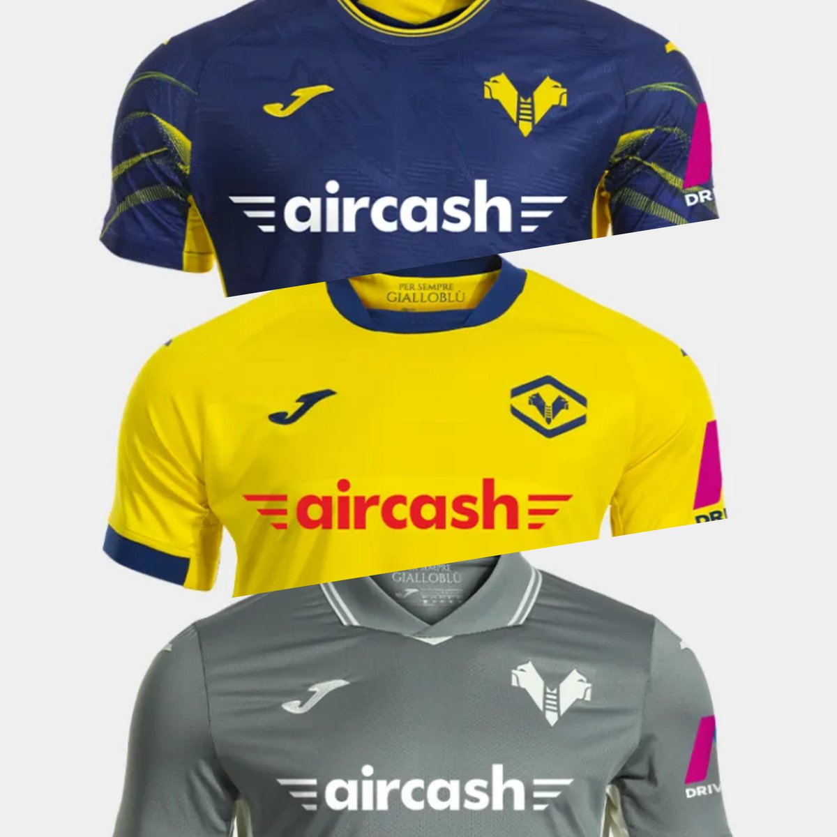 _andrej45's tweet image. Nikad se prije ove sezone nije dogodilo da neki klub iz liga "Petice" ima glavnog sponzora koji je iz Hrvatske. Aircash je hrvatska fintech kompanija. Bude ti drago vidjeti dresove Verone.