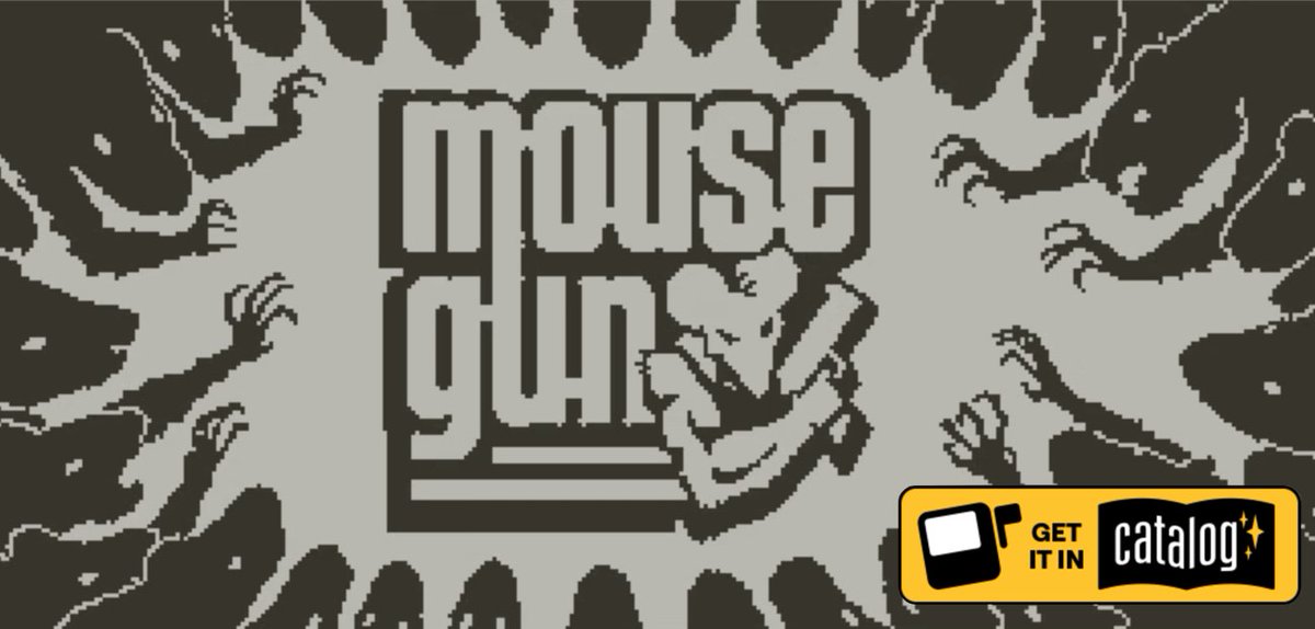 Mousegun is out on the Playdate Catalog. It was a crazy journey, but it is out. :) #indiegame   play.date/games/mousegun/