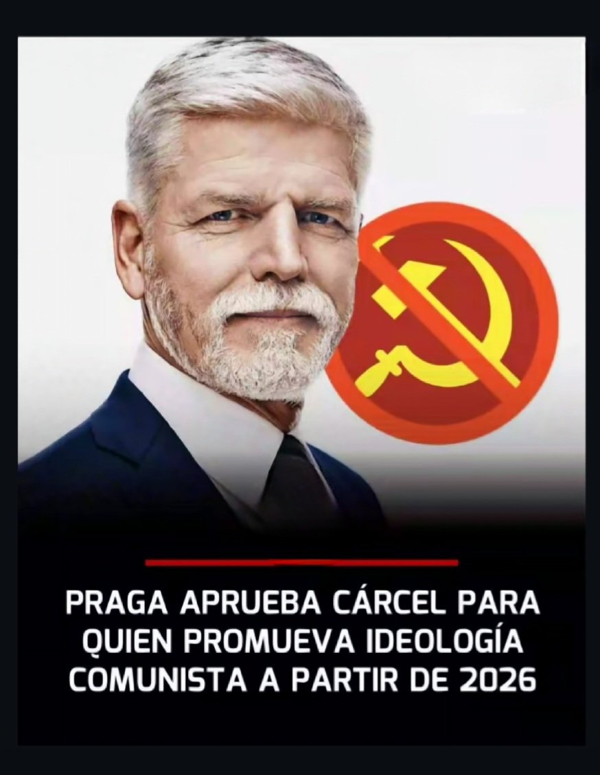 Praga aprueba carcel para quien promueva ideología Comunista a partir del 2026‼️
Deberían hacerlo todos los países ❓
A. Si
B. No
Responde con  tu bandera✅