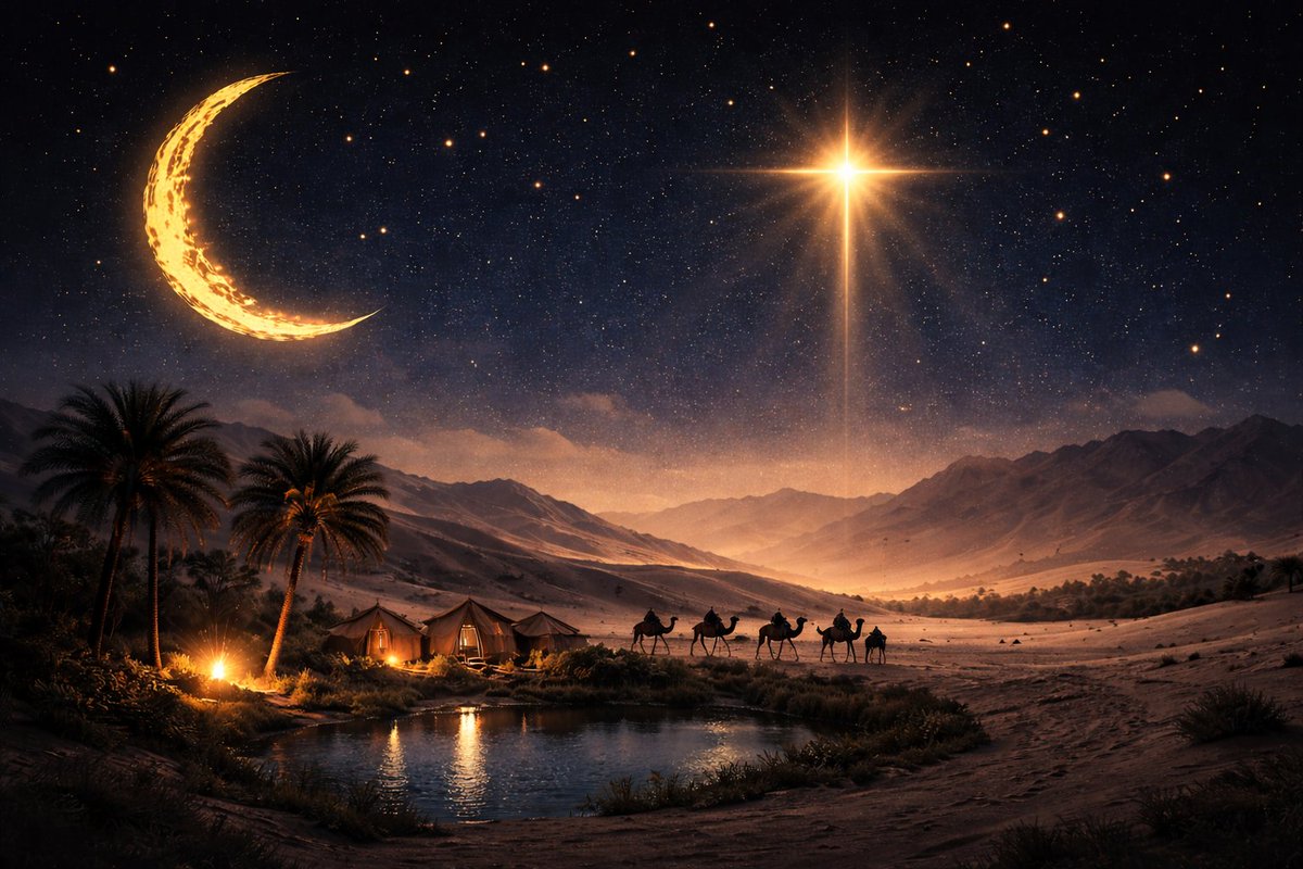 Ishmael was forced from his father’s house,
cast out into the desert,
no longer a son of Abraham,
but the son of a servant woman.

Centuries passed, and Islam arose,
calling men to submit to God
as servants do —
a God with no father, no son.

Yet just as God sent a woman to