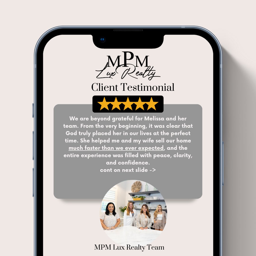MPMLuxRealty's tweet photo. Client trust is everything to us. We are honored to have guided another family through their real estate journey and thankful for such kind words 🙏🏻 https://t.co/UTjUkSL4Wr