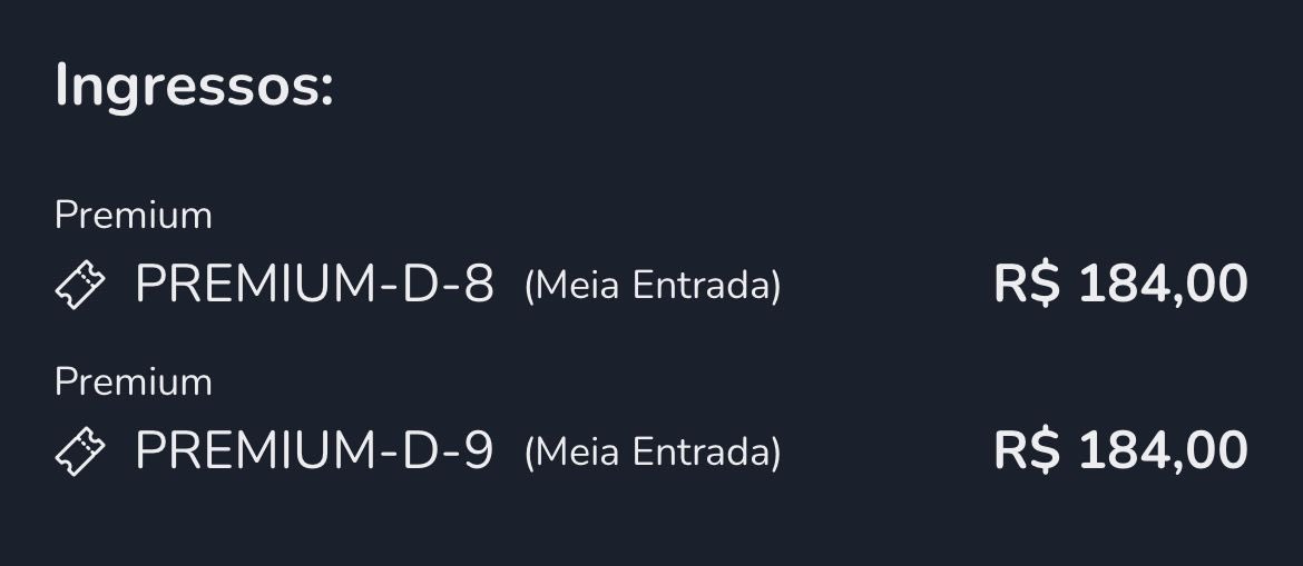 stemaisaa's tweet image. TURNÊ CLARABOIA SANTOS 

Vendo dois ingressos (meia-entrada) pro show da turnê claraboia, das anavitoria, em santos (08/05). cada um por R$184 (mesmo valor do site).