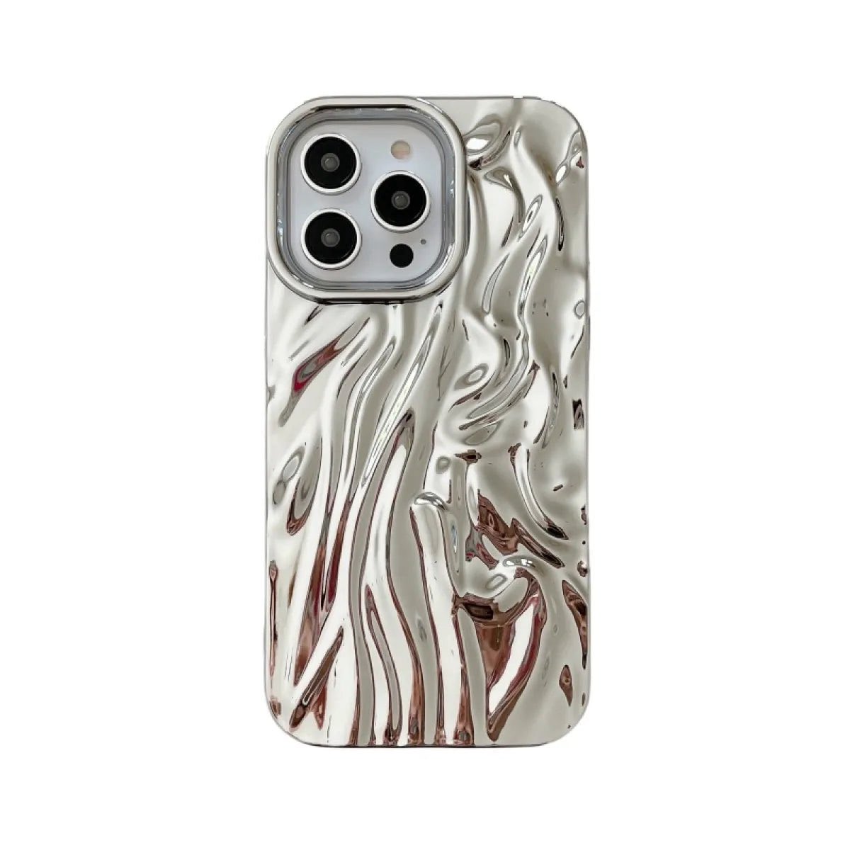 simmonsstore's tweet photo. This 3D pleated electroplated iPhone case turns your phone into modern art — sleek, glossy, and impossible to ignore. Built to protect while serving serious luxury vibes. Elevate your everyday carry on 💎 👉🏼 https://t.co/Pu5TjNTazy #fyp #foryou #explore https://t.co/zfKxOOVXTq