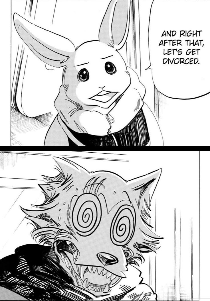 2chelines's tweet image. el manga de beastars es tan gracioso y monino cuando miras más allá de la vibra que da el anime