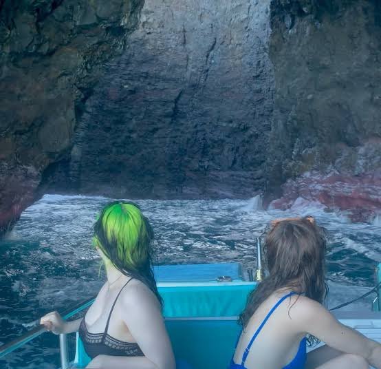 🚨🇧🇷 BILLIE EILISH NO RIO! 

Confira uma foto antiga da cantora nadando com uma amiga em um rio de cachoeira.