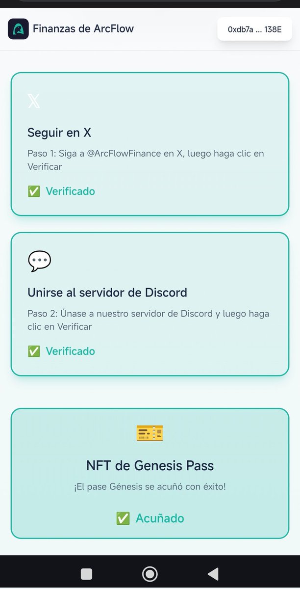 You can now mint the @ArcFlowFinance genesis NFT for free.