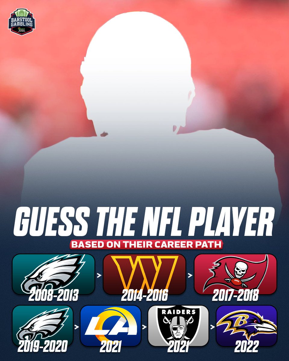 stoolgambling's tweet image. Guess the NFL player based on their career path