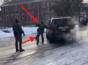 RickyLucero_'s tweet image. Nobody attacked an ICE agent. He wasn't even in front of the vehicle when he murdered the driver.