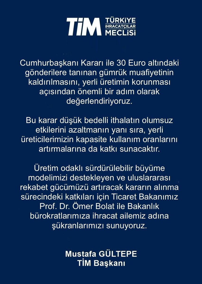 TİM tweet media