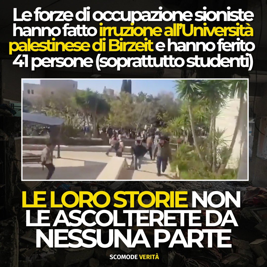 E la donna, madre e cristiana non difenderà il diritto allo studio di questi ragazzi, costretti a tremare anche mentre leggono un libro o sostengono un esame. Leggete qui 👉 alessandrodibattista.substack.com/p/lidf-colpisc… e iscrivetevi al mio canale Substack