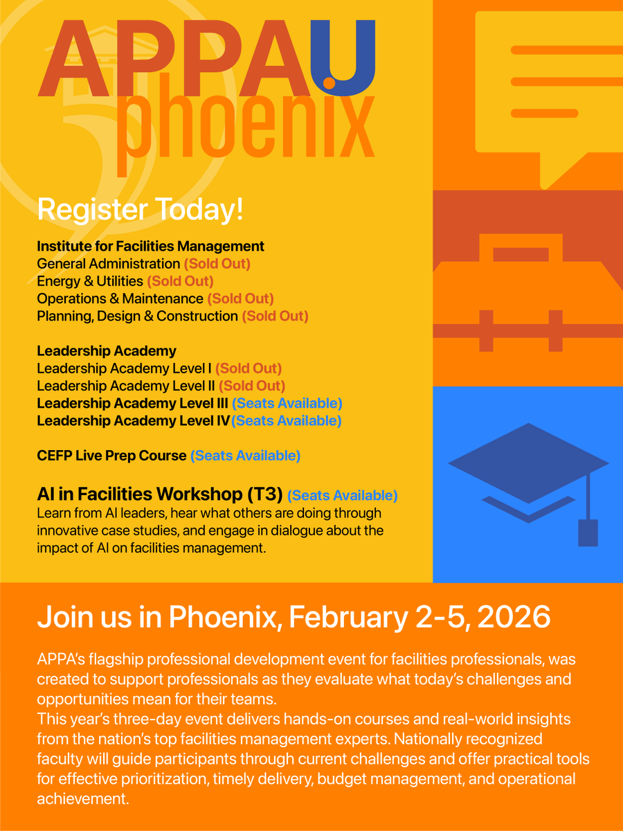 APPA - Leadership in Educational Facilities tweet media