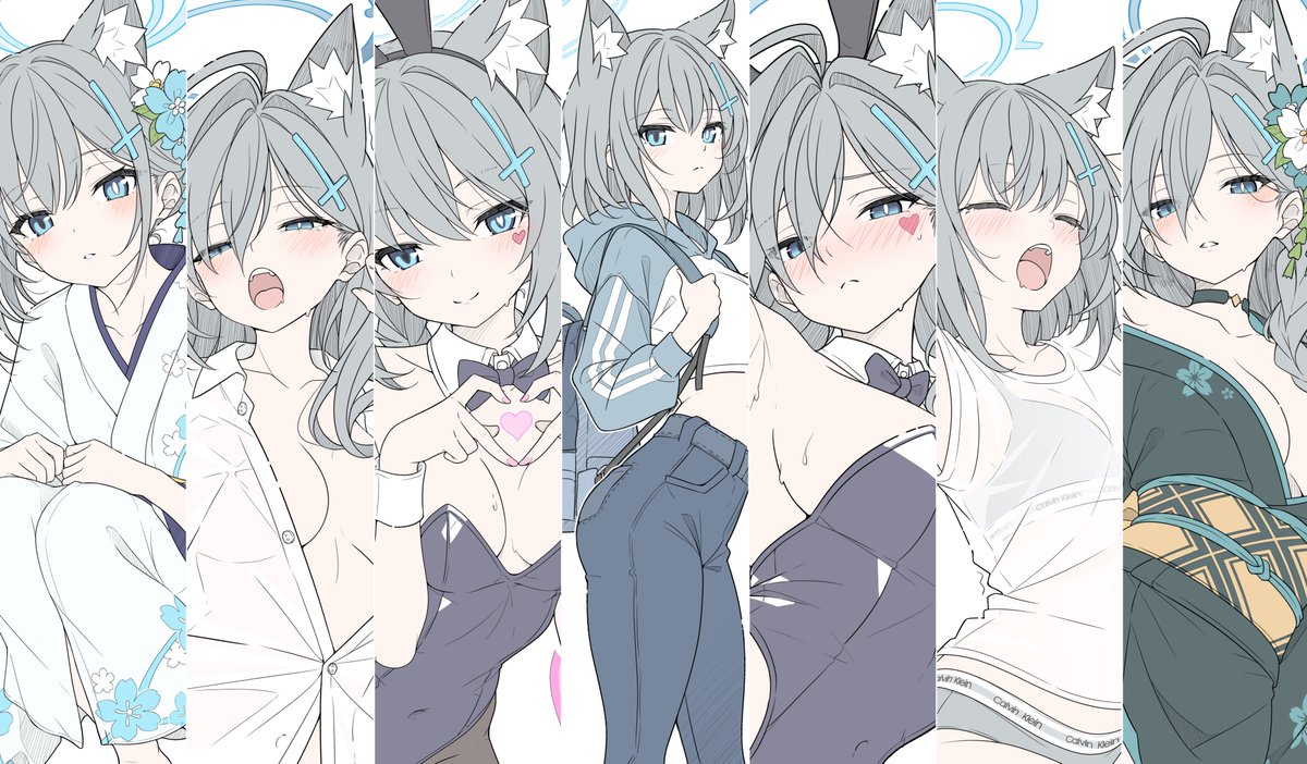 砂狼シロコ(ブルアカ) 「Shiroko for the first week is finally fi」|ちこせわとのイラスト