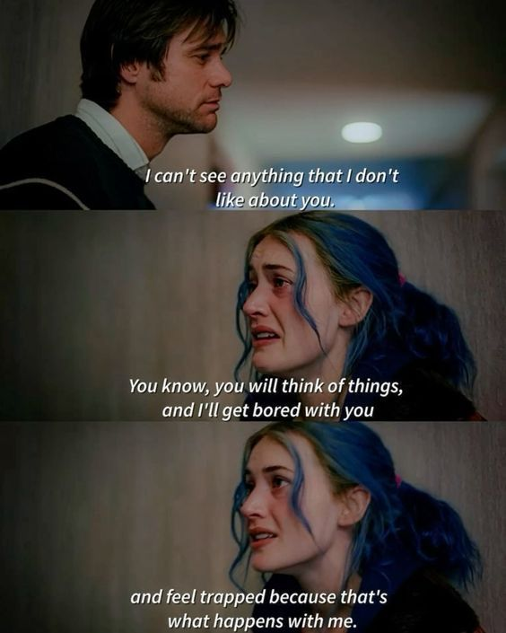 Jim Carrey and Kate Winslet in Eternal Sunshine of the Spotless Mind, 2004 (dir. Michel Gondry)