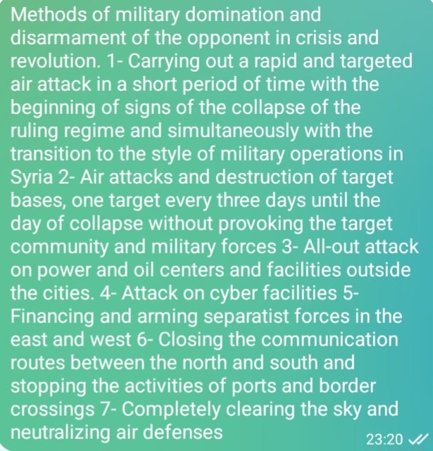 heoman4's tweet photo. Methods of military domination and disarmament of the opponent in crisis and revolution.
#Mossad #CIA #isreal #USA #military https://t.co/HeiDgiq2nl