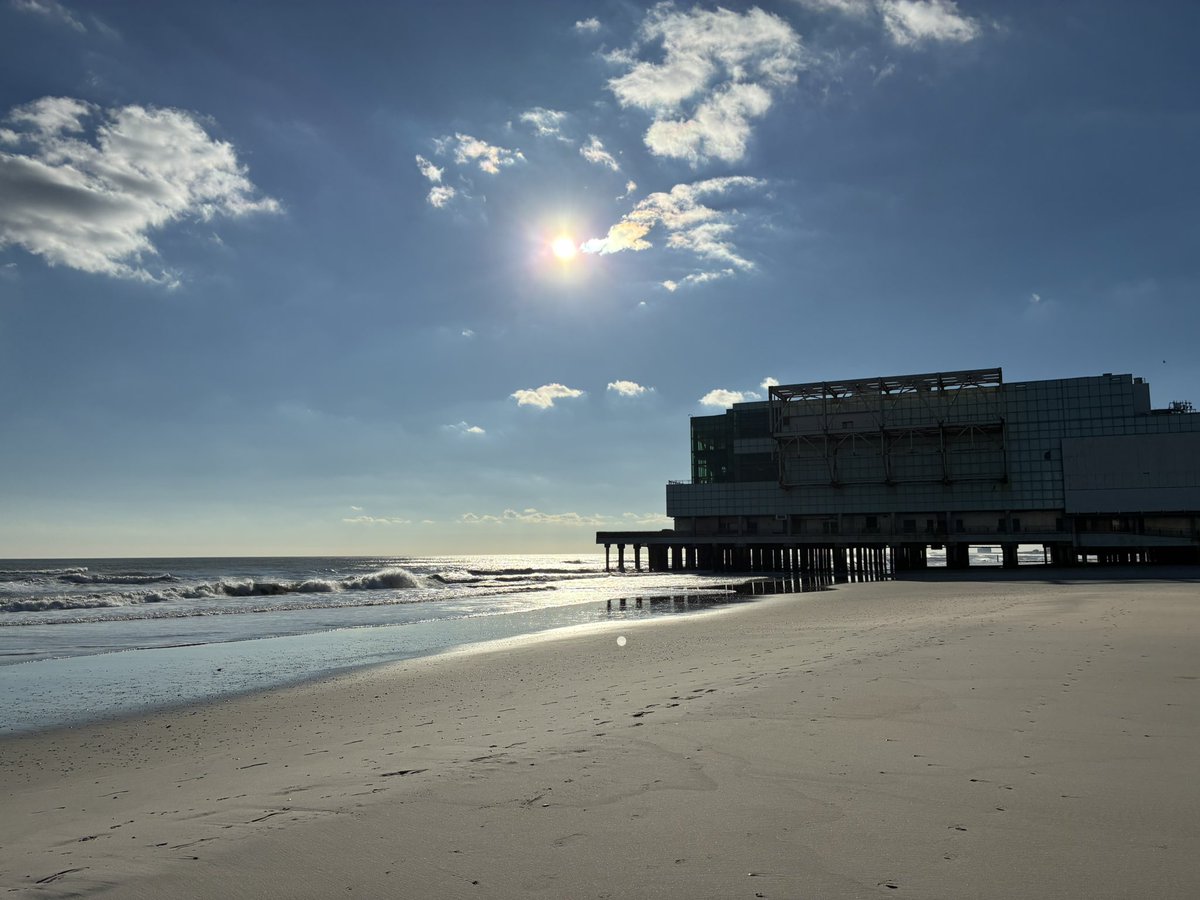 Beautiful beach scenes in Atlantic City. Mid 50’s, a little breezy, but just a stellar day.