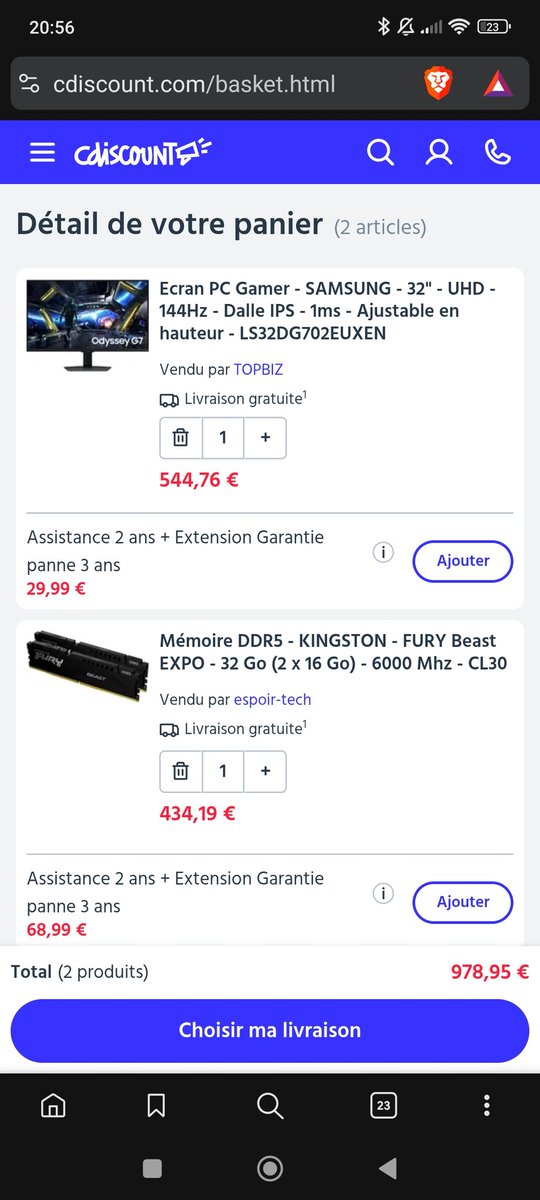 LaguetG's tweet photo. @Cdiscount on tente ! rien à perdre, tout à gagner #CdiscountSoldes https://t.co/ocNRtmoUX5