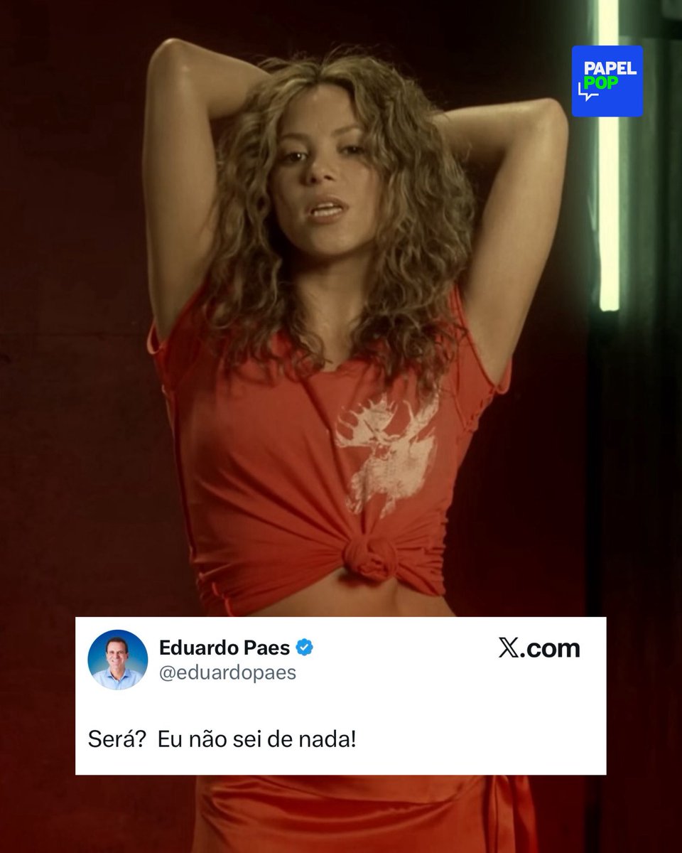 Shakabana, eu já escuto os teus sinais! Eduardo Paes, prefeito do Rio de Janeiro, decidiu colocar palha na fogueira e compartilhou o videoclipe de "Hips Don't Lie" nesta quarta-feira (07), por meio das redes sociais, dando força aos rumores de um show de Shakira na Praia de
