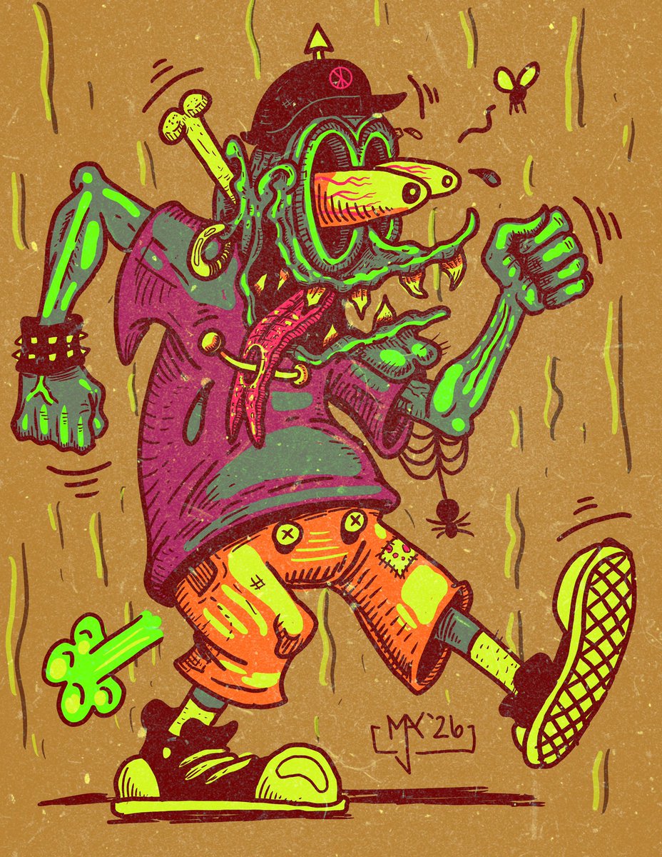 Matthew_Heck13's tweet photo. Dance Ya Dweeb!
#artistsofx #cartoonart #creep #drawing #funnyart #getweird #grossart #illustration #keepitweird #lowbrowart #outsiderart #popart #stayweird #weirdart #weirdoart #uglyart https://t.co/ktfPjyfXdi