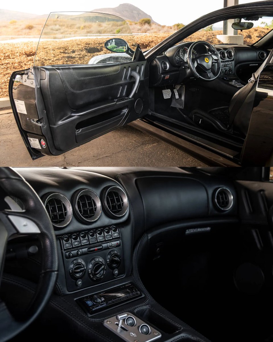 HemmingsNews's tweet photo. Powered by Ferrari’s 5.7L naturally aspirated V12, this 575M Maranello delivers effortless performance and long-distance comfort with the character only a classic Ferrari V12 can offer.
Available Now https://t.co/zgGlHfKGg7
#Hemmings #HemmingsFinds #FerrariClassic #ExoticCars https://t.co/gt0FXnZ8lc