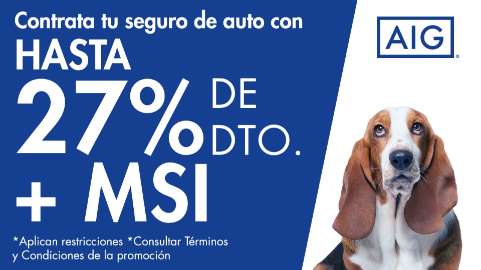 🚘 Contrata tu Seguro de Auto AIG con ayuda de Rastreator y obtén hasta 27% de dto. + MSI  
Promoción válida al 11 de enero de 2026. 🐶👉 rastreator.mx #RastreatorMX #GuauGuau
#SeguroDeAuto #Cotizador #ComparadorDeSeguros