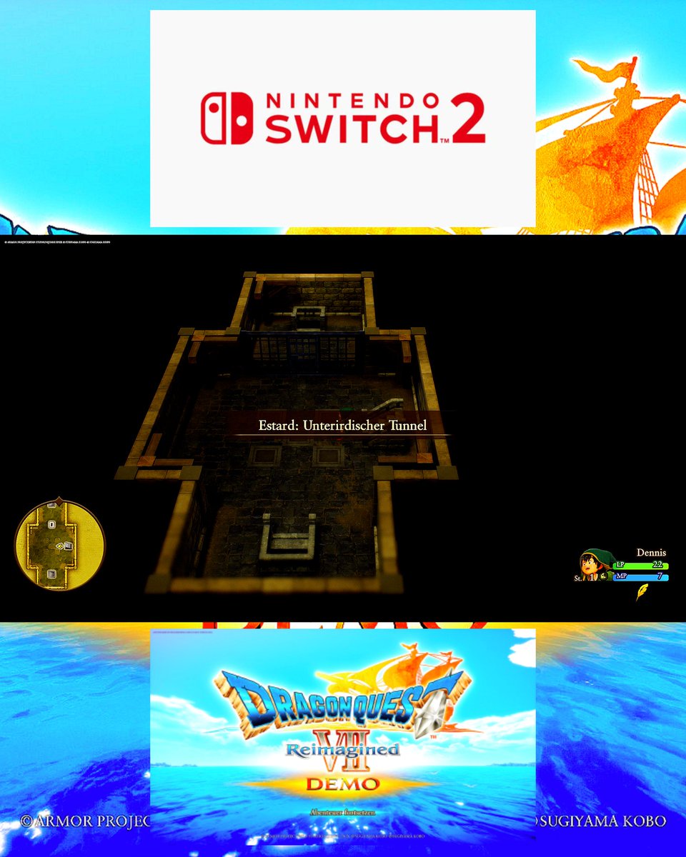 Dennis_RPGKING's tweet photo. #NintendoSwitch2 #DragonQuestVIIReimagined #Demoversion Spieltagebuch Update: Buttsbüttel,Insel Estard,Estard und Estard: Unterirdischer Tunnel Siehe Bilder Yeah🙂 https://t.co/wmkZDreqqo