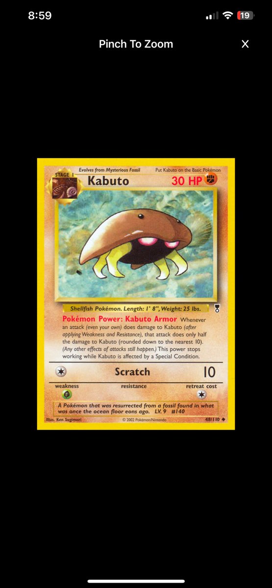 ESucisimo's tweet photo. to sell or not to sell …. #pokemon #PokemonCards #kabuto https://t.co/iBS5JfncNk