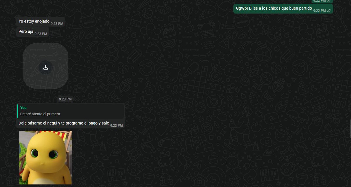 Qué pereza tener que llegar a esto, pero toca decirlo.
Se hizo una apuesta por un BO1 de Valorant contra un equipo que se hace llamar <a href="/TirofijoEsports/">TIROFIJO E-SPORTS</a>  y, cuando pierden, simplemente no cumplen lo acordado.
Si van a organizar apuestas, háganse responsables.