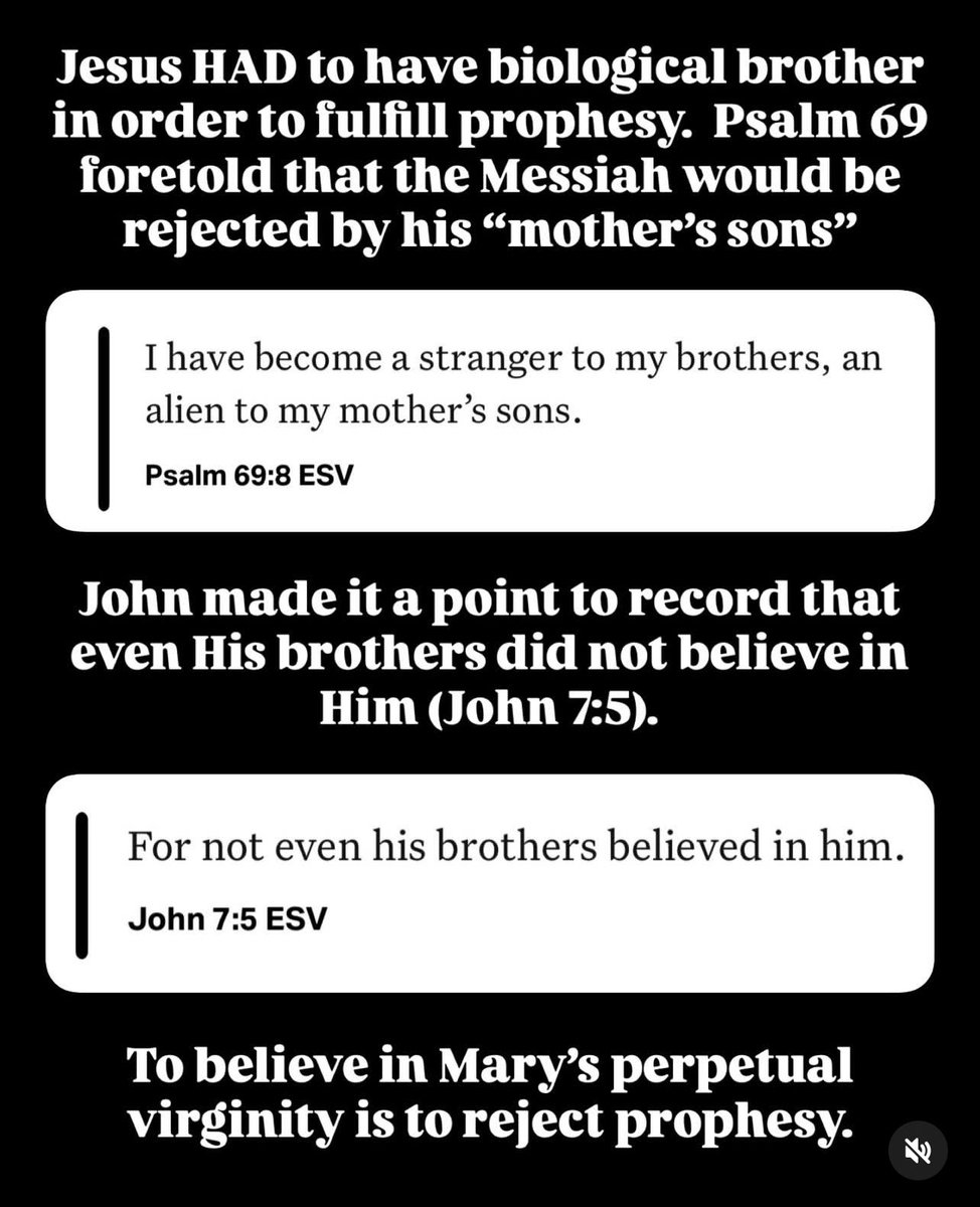 IndianaBrunner's tweet photo. Jesus had biological brothers ✅
Prophecy fulfilled ✅ https://t.co/b15XoTfXsW