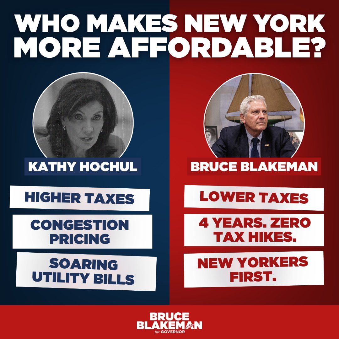 NassauExec's tweet image. Kathy Hochul made New York more expensive.

Higher taxes. Congestion Pricing. Soaring Utility Bills.

New Yorkers are paying for her failures.