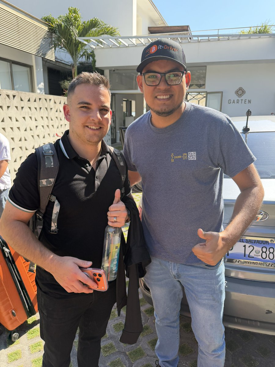 Truly Bitcoin country! Paid with Bitcoin for our transportation from the  airport to the hotel. Love it ⚡️🟠