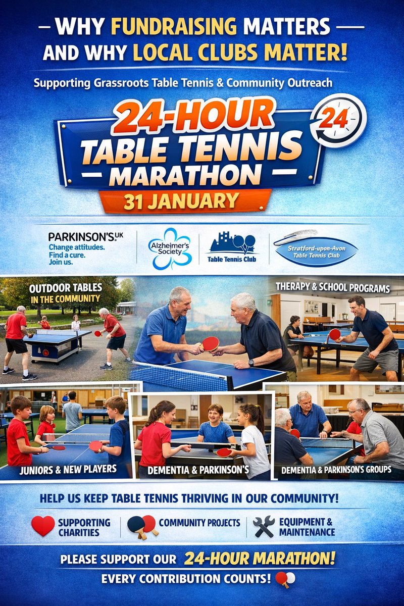 Stratford Upon Avon Table Tennis Club tweet media