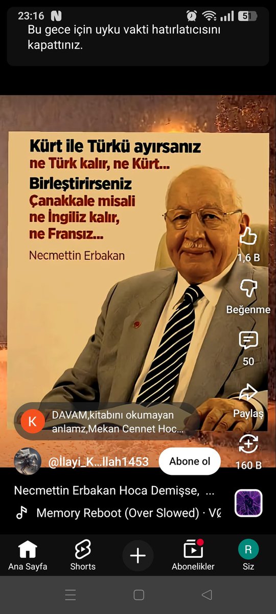 Aknejmettin hocam ak
