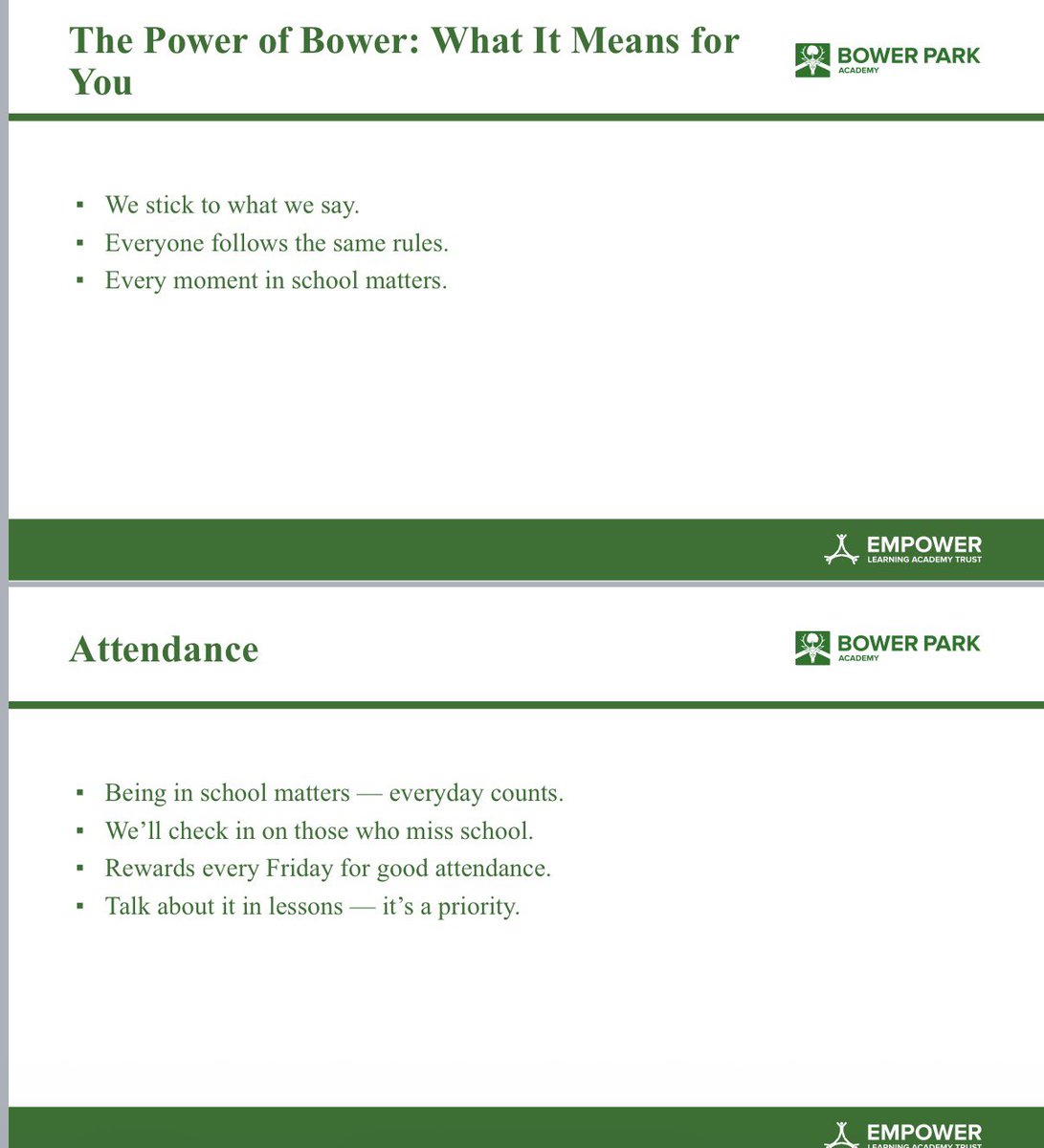 Bower Park Academy tweet media