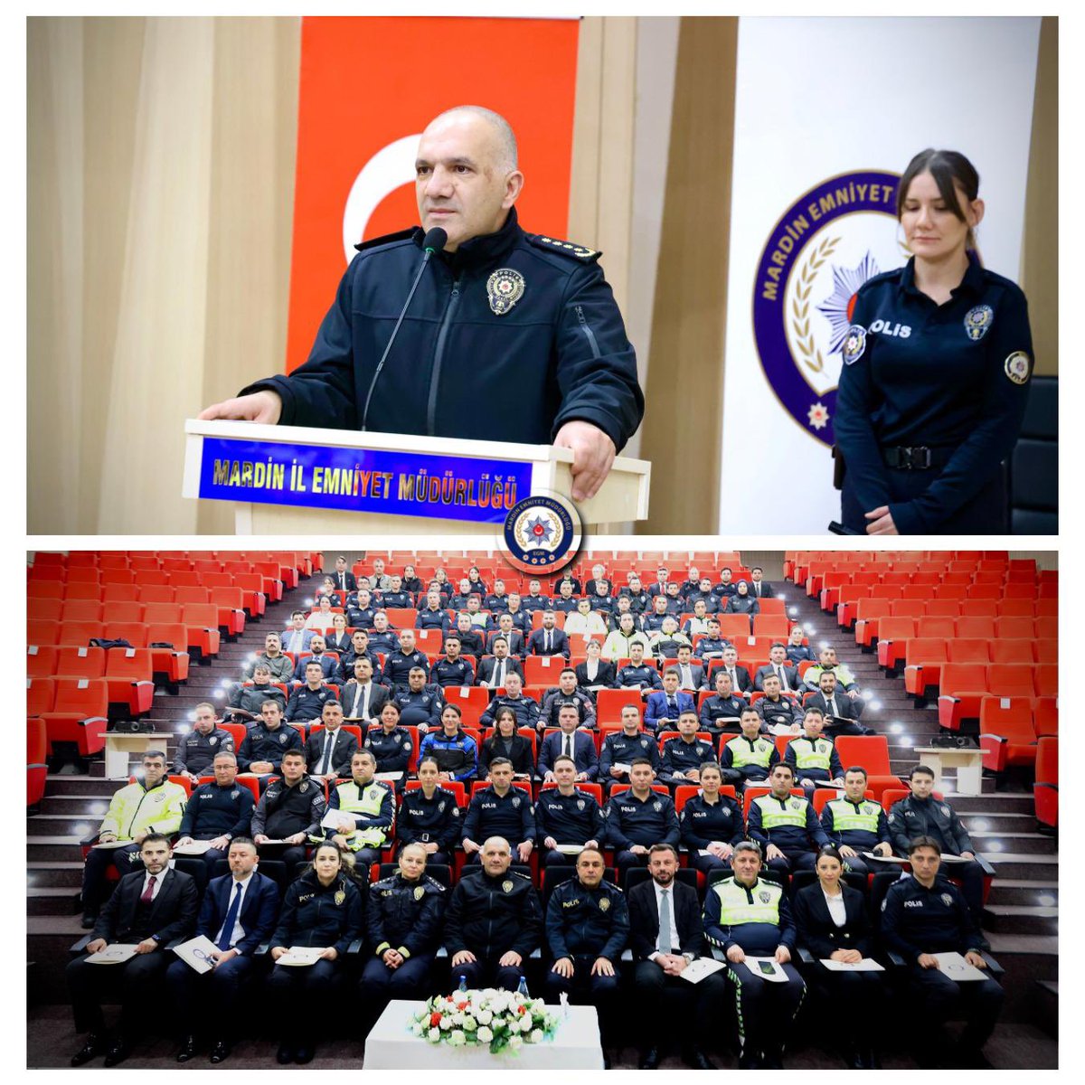 MardinEmniyeti's tweet photo. İl Emniyet Müdürümüz Sayın Recep TECİMER, il merkezinde görev yapan ve Müdürlüğümüzce yürütülen çalışma ve faaliyetlerde üstün gayret ve fedakârlık sergileyen personelimizi; Valimiz Sayın Tuncay AKKOYUN’un takdir ve tensipleriyle Başarı Belgesi ile ödüllendirdi. Çeşitli rütbelerdeki personelimize belgelerini İl Emniyet Müdür Yardımcılarımız ile birlikte takdim eden Sayın Müdürümüz, gösterdikleri özverili çalışmaları dolayısıyla personelimizi tebrik ederek başarılarının artarak devam etmesi temennisinde bulundu.

@tcmrrcp
@personel_egm
@EmniyetGM
@Mardin_Valiligi