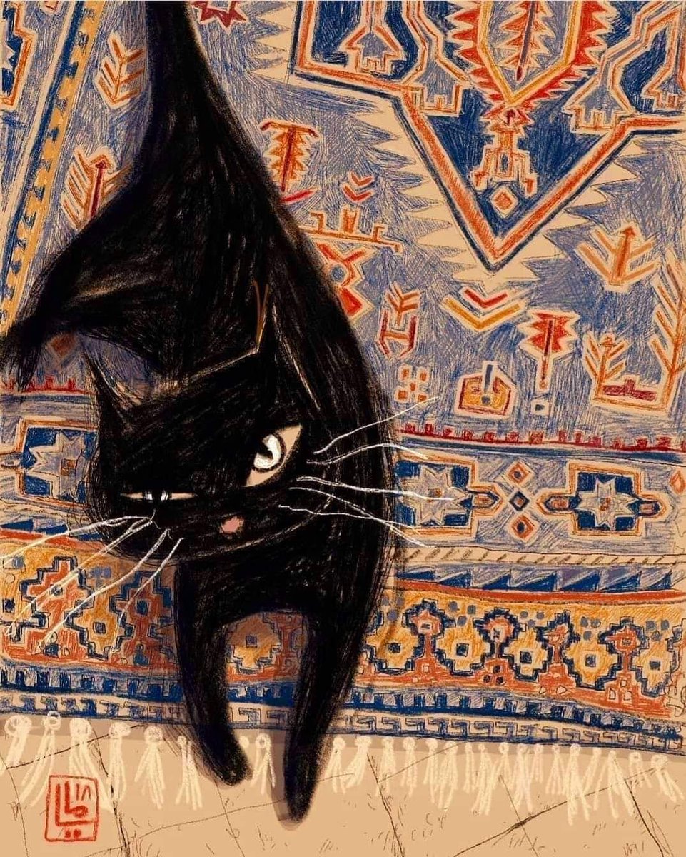 solisolsoli's tweet image. Black Cat by Maya Fidawi