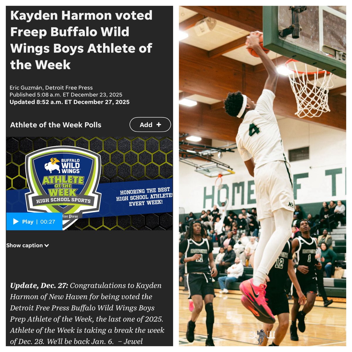RocketCountry's tweet image. Congratulations to 2028 6’7 Forward Kayden Harmon @kaydeqtf on been voted the Detroit Free Press @freep Buffalo Wild Wings @BWWings Athlete of the Week 🏆

Huge thank you to everyone who took the time to vote and support Kayden. Your support doesn’t go unnoticed!

🚀🏀 #FAMILY…