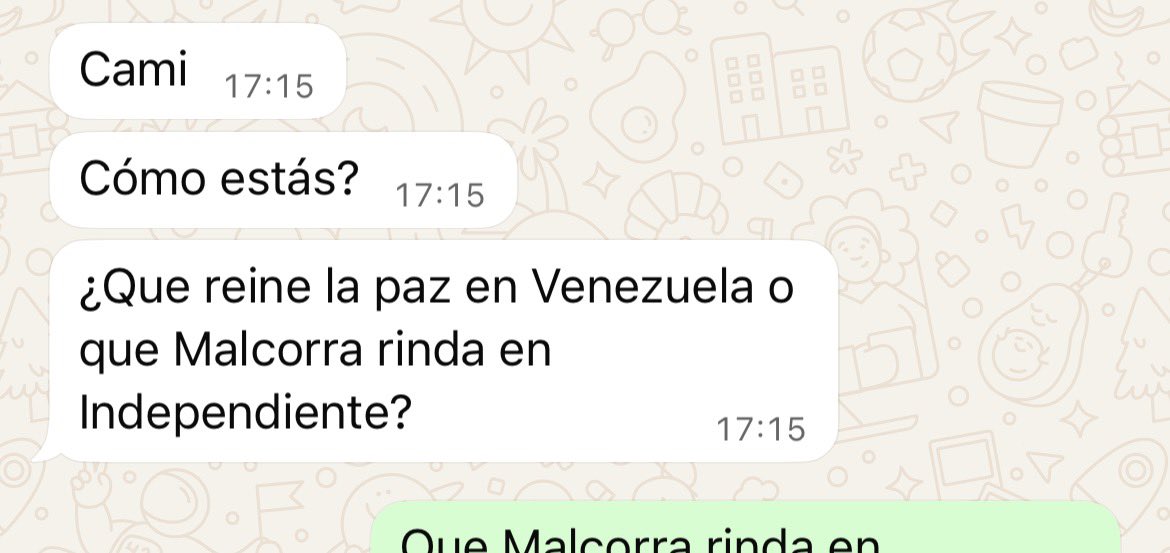 A veces uno no puede creer con las cosas que salen los amigos