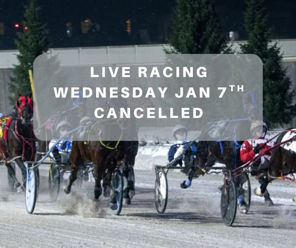 TheRacewayWFD's tweet photo. We have been forced to cancel our Wednesday, January 7th race program due to deteriorating track conditions caused by the mild temperatures in the region. https://t.co/ROJu0KcaHp