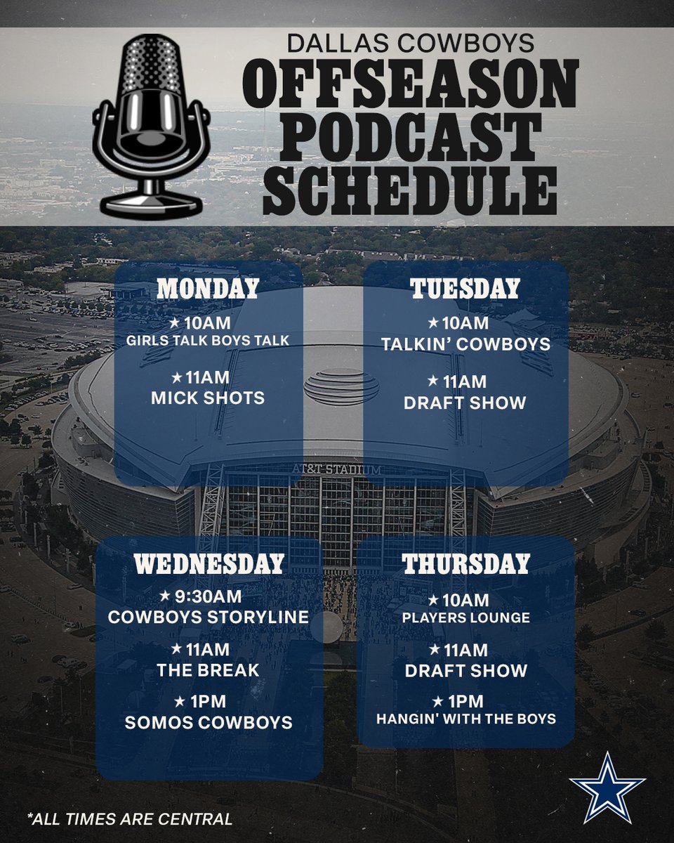 Offseason Podcast Schedule 🎙️🗓️
