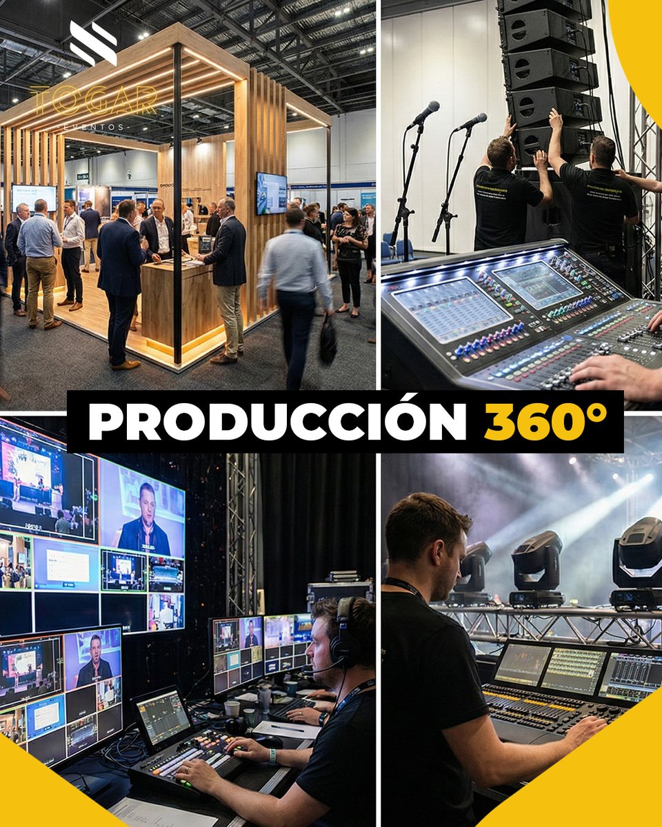 TogarEventos's tweet photo. Stand, escenario, audio, video, iluminación y operación en sitio. Un solo equipo para que tu evento se vea y se sienta profesional.

CONTACTA CON NUESTRO DEPARTAMENTO COMERCIAL:
🔗 Web: https://t.co/OabFTspiVt https://t.co/oI6JXXFC7h