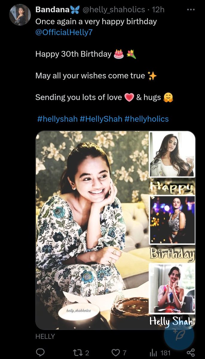No matter how busy she is, she still makes time for us 😭 

She liked 3 tweets 🥺

You are the best <a href="/OfficialHelly7/">HELLY</a>

Thankyou &amp; love you so much 🙇🏻‍♀️💗

#HellyShah #hellyshah