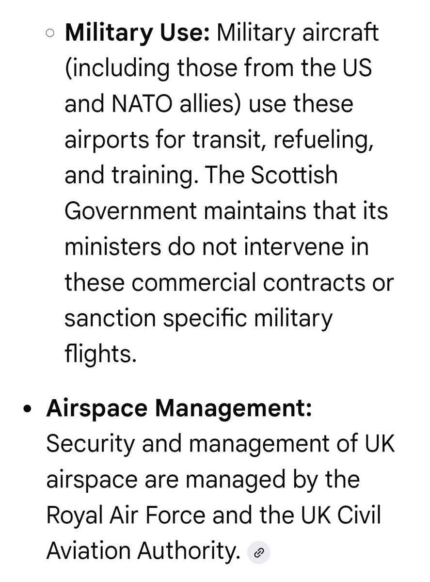 Whyno_Scotland's tweet image. I think you need to remember which government has jurisdiction over military operations at Scottish airports, seeing as these matters are reserved.
Take your implications and,,, have a good hard think about them.
No offence