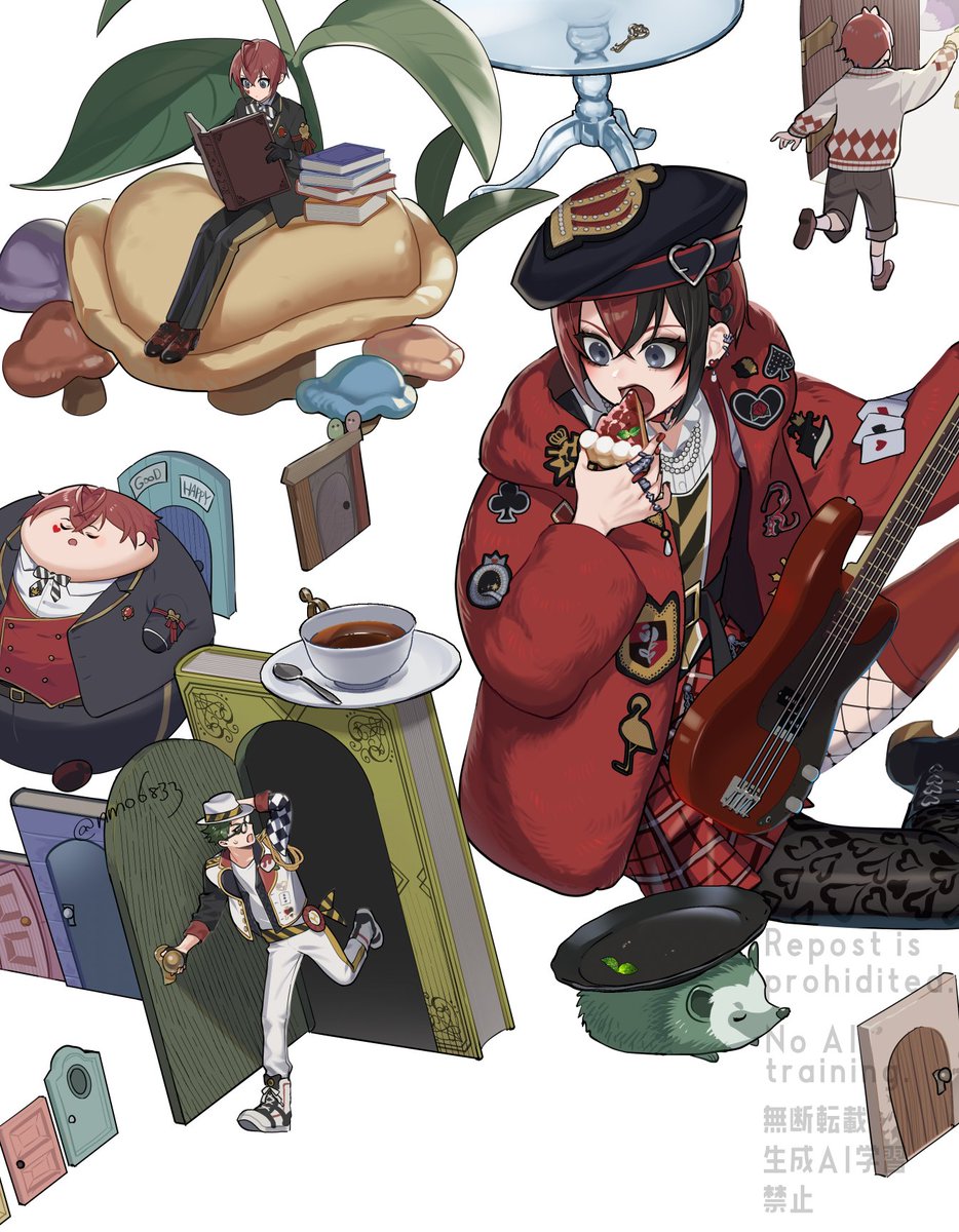 nmo6833's tweet image. トレリド♣️🌹
2月新刊表紙予定。
なんだ、その、原稿頑張れよ………
父さん応援してるから