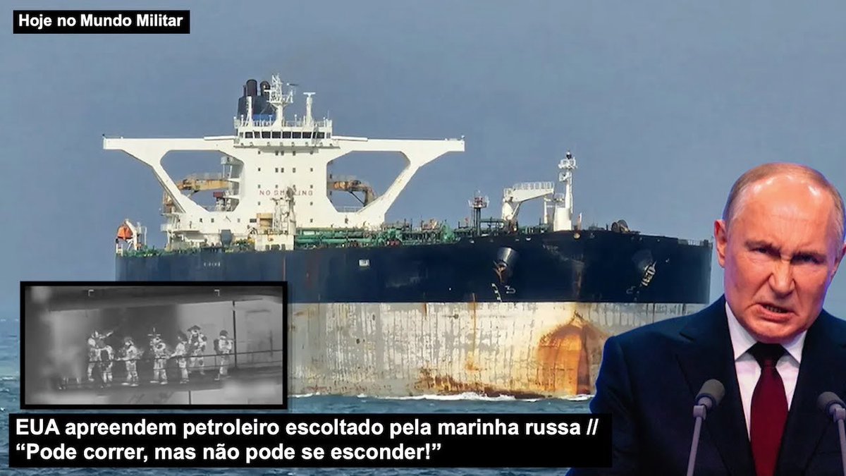 hoje_no's tweet image. EUA apreendem petroleiro escoltado pela marinha russa “Pode correr, mas não pode se esconder!”
youtu.be/mdLYabvueWo